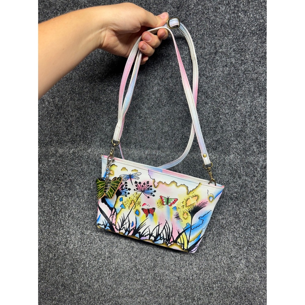 Magnifique Butterfly Leather Bag Eclectic Artsy Vibrant Maximalist Fairy Whimsy